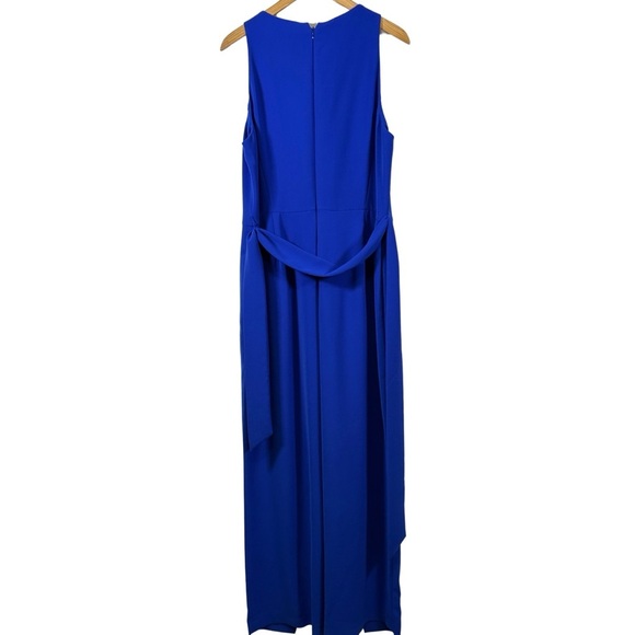 Tahari ASL Blue Maxi Jumpsuit Size 16 | Plus Size Fashion | Retail $148 - Picture 6 of 9